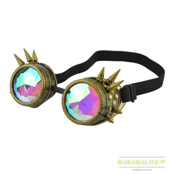 Victorian Gothic Punk Sunglasses Goggles Cosplay Rivet Steampunk Goggles Glasses Welding Punk