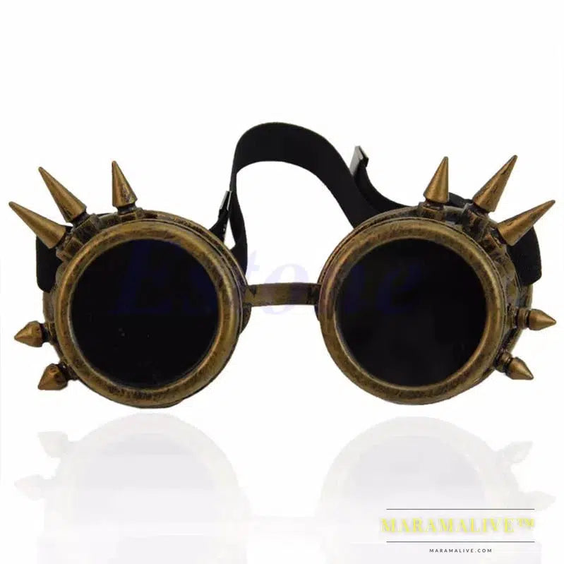 Victorian Gothic Punk Sunglasses Goggles Cosplay Rivet Steampunk Goggles Glasses Welding Punk