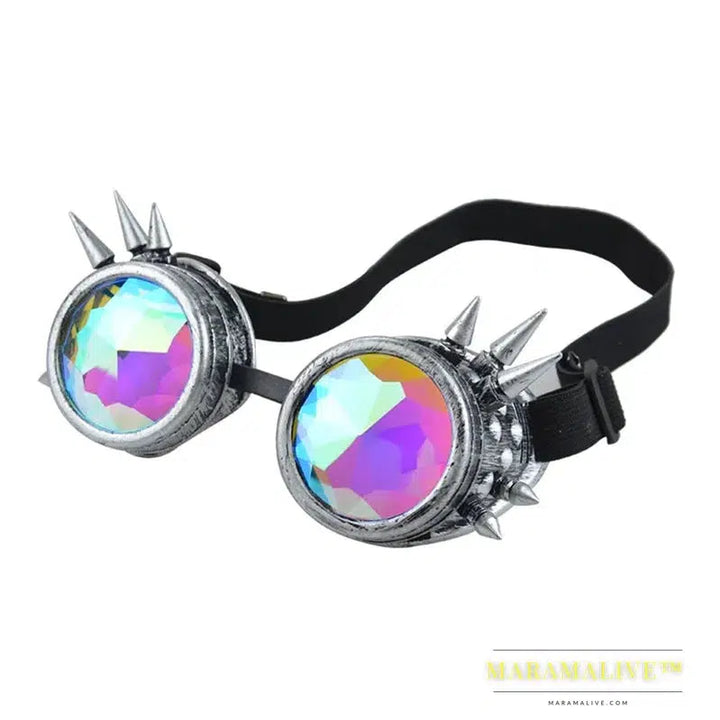 Victorian Gothic Punk Sunglasses Goggles Cosplay Rivet Steampunk Goggles Glasses Welding Punk