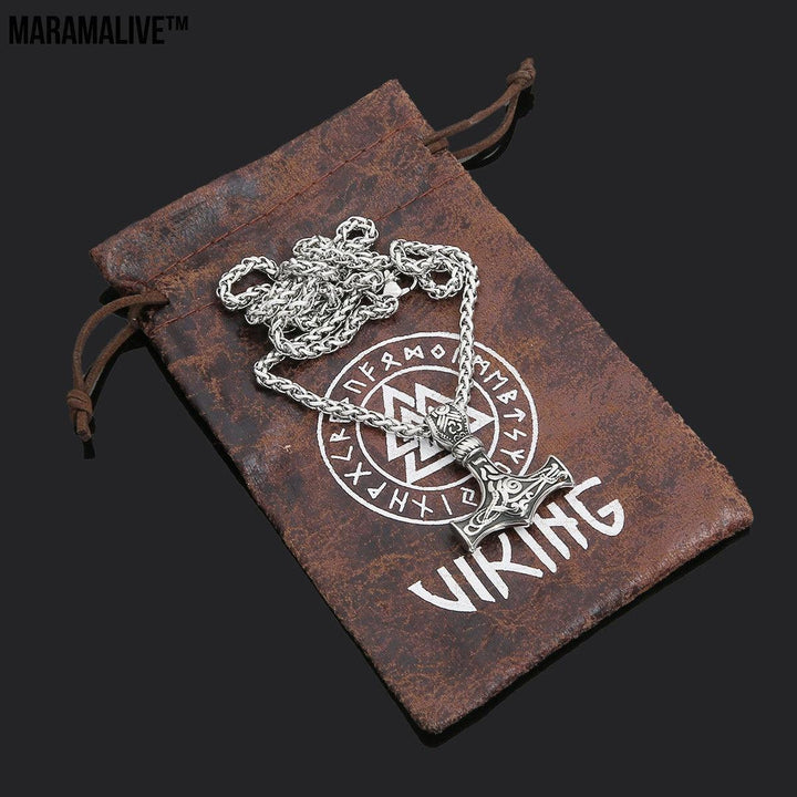 Viking - Thor's Hammer Pendant | Titanium Steel Necklace