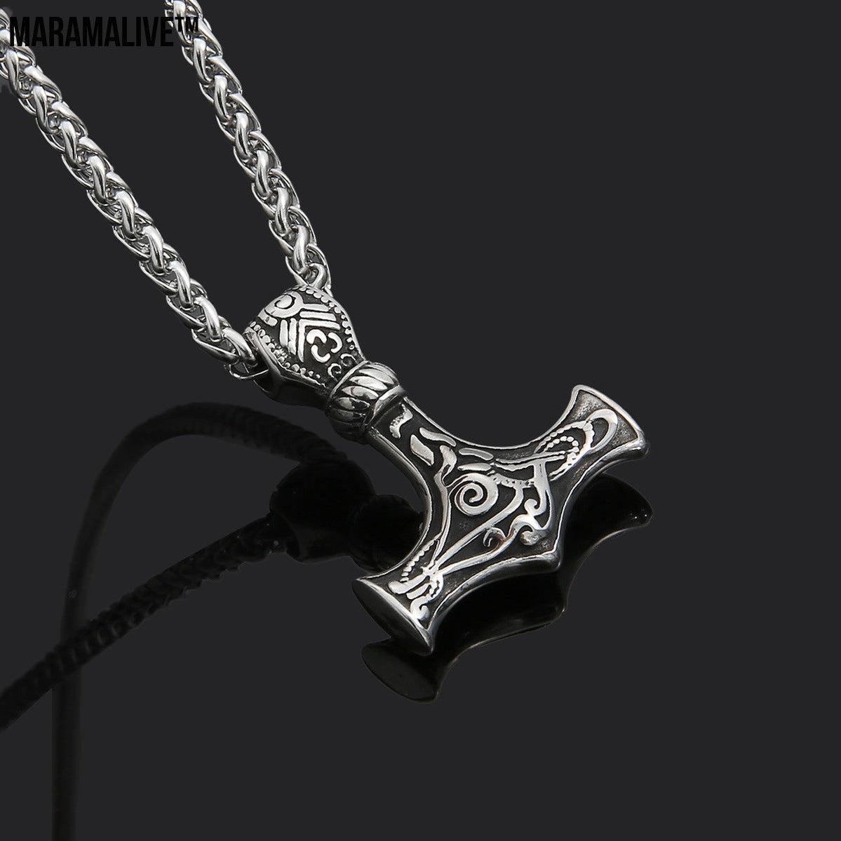 Viking - Thor's Hammer Pendant | Titanium Steel Necklace