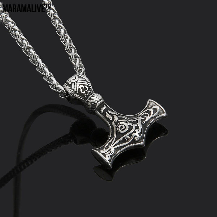 Viking - Thor's Hammer Pendant | Titanium Steel Necklace