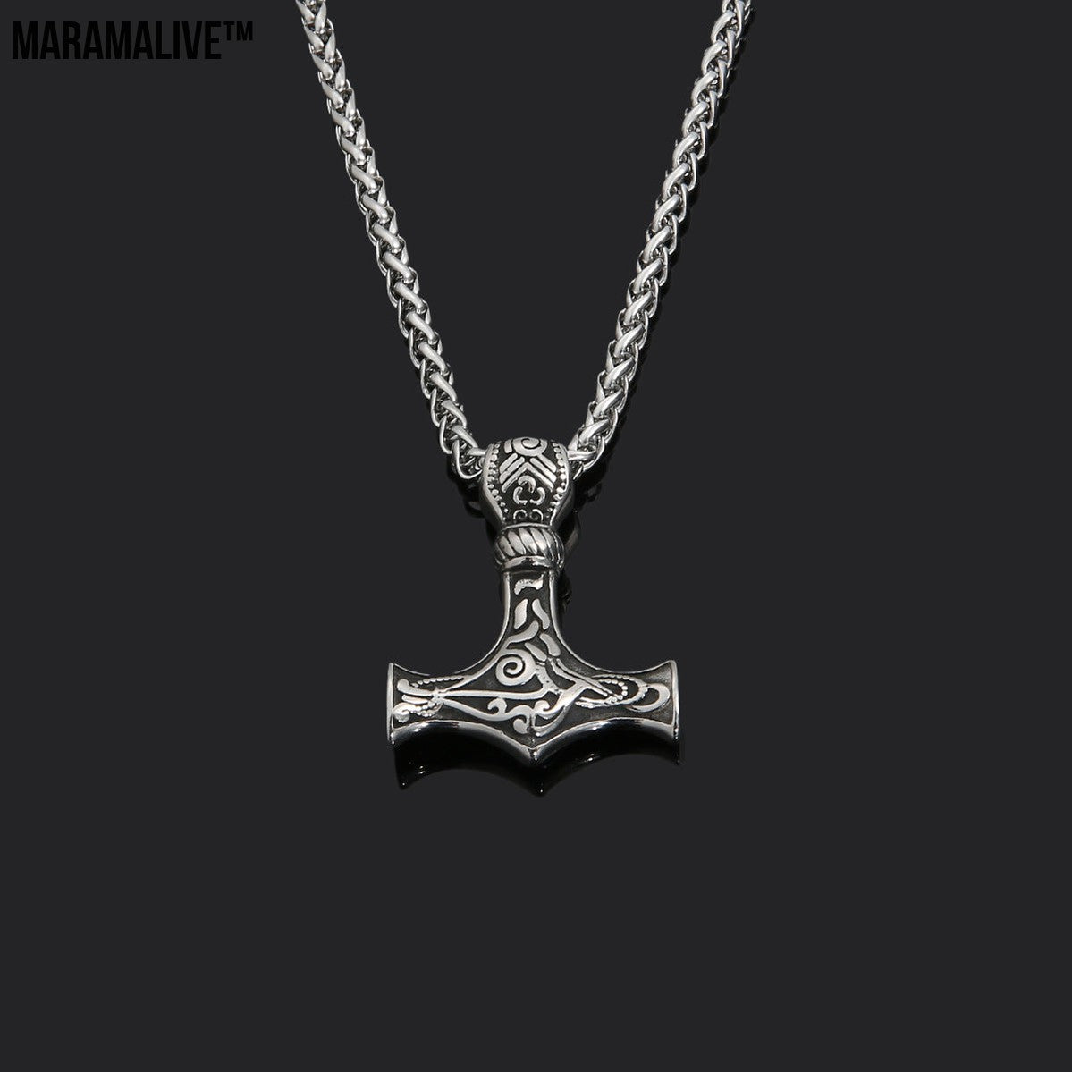 Viking - Thor's Hammer Pendant | Titanium Steel Necklace