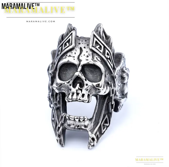 Vintage Gothic Skull Ring