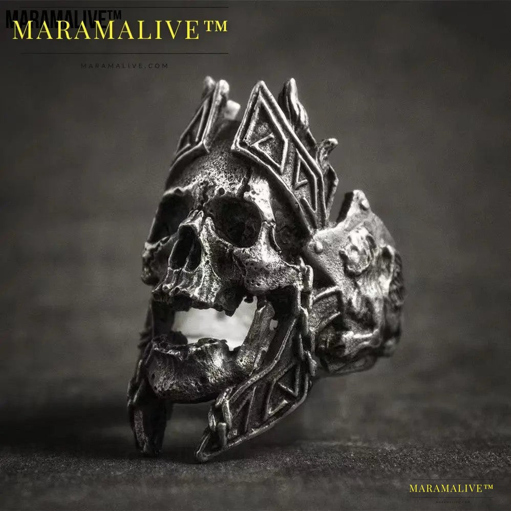 Vintage Gothic Skull Ring