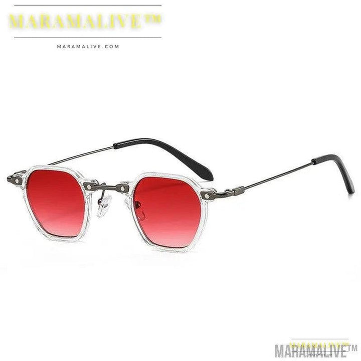 Vintage Small Frame Round Steampunk Sunglasses