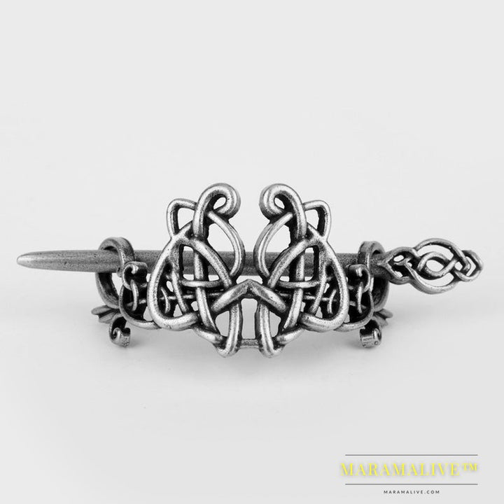 Vintage Viking Celtic Metal Dragon Hairpin