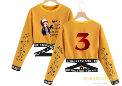 Weird Story 3 Short Long Sleeve Sweatshirt