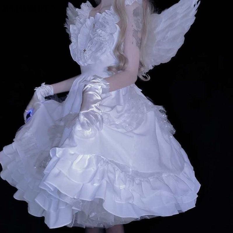 White Angel wings Cosplay