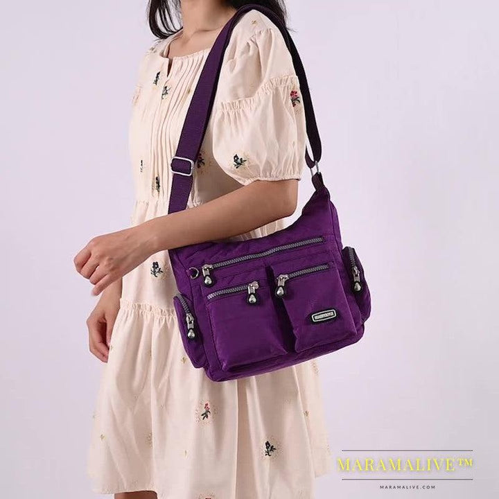 Women Shoulder Bags Multiple Pockets Waterproof Crossbody Bags