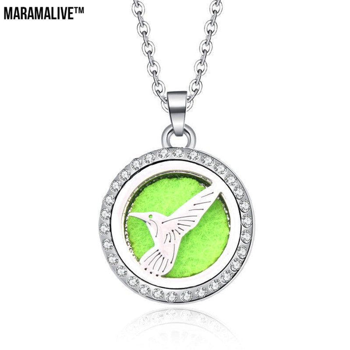 Women's Aromatherapy Oil Round Necklace