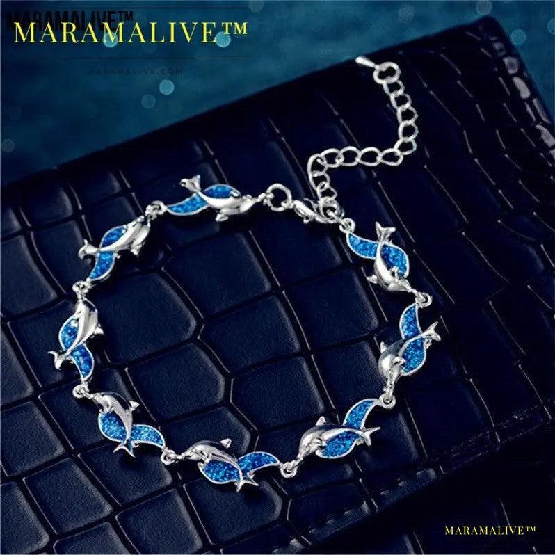 Women's Fashion Dolphin Epoxy Bracelet