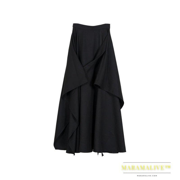 Women's Fashion Irregular High Waist A- Line Dress