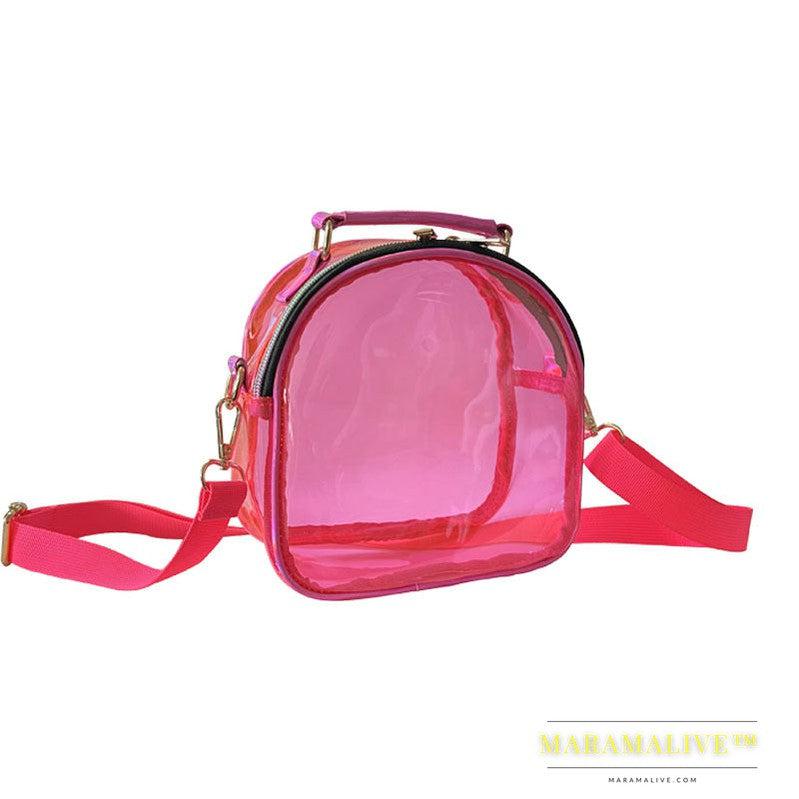 Women's Fashion Laser Transparent Single Shoulder Crossbody Bag