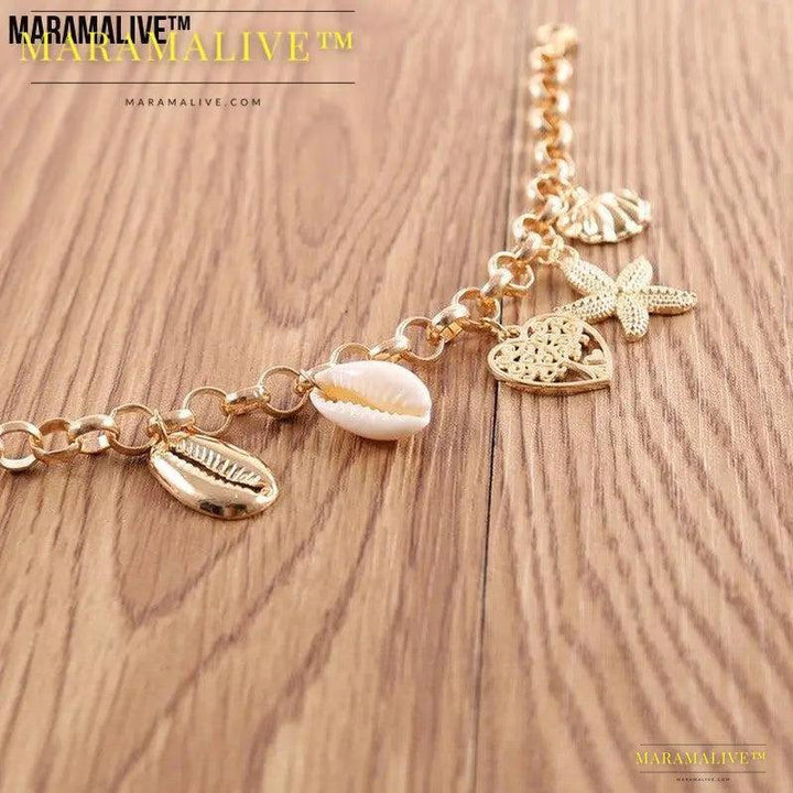 Women's Fashion Simple Shell Starfish Scallop Love Bracelet