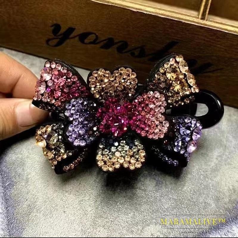 Women's Fashionable Temperamental All-match Simple Rhinestone Barrettes