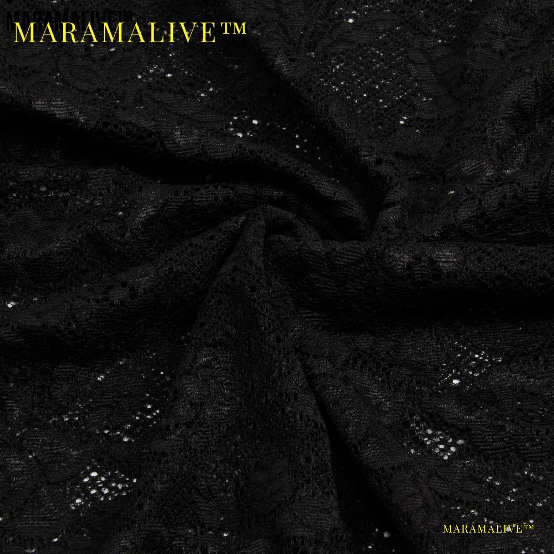 Women's Gothic Vintage Lolita Black Lace Dress Maramalive™