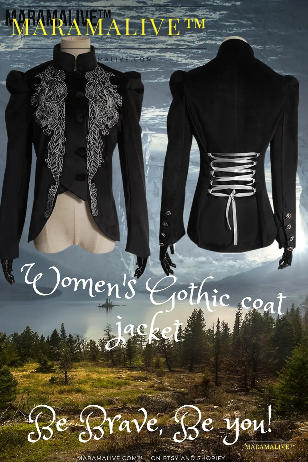 Women's Gothic coat jacket