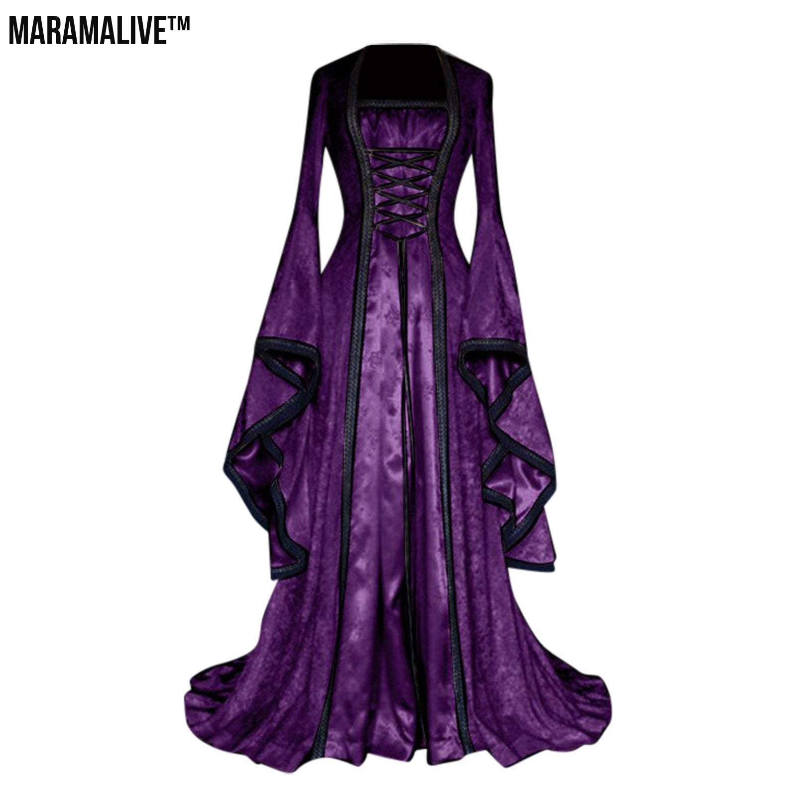 Women's Halloween Medieval Art Retro Dress