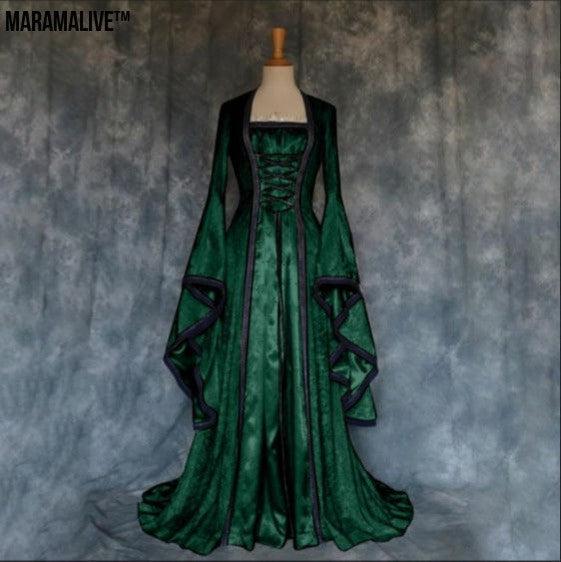 Women's Halloween Medieval Art Retro Dress