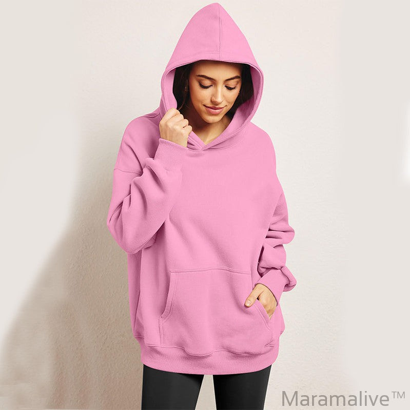 Women's Oversized Hoodies Fleece Loose fit Sweatshirt