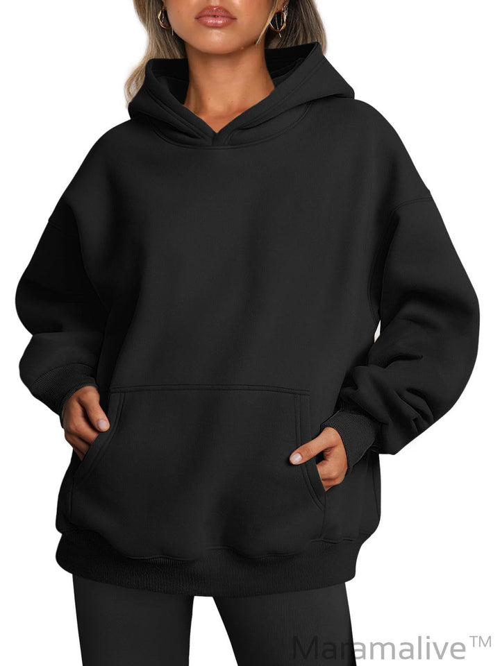 Women's Oversized Hoodies Fleece Loose fit Sweatshirt