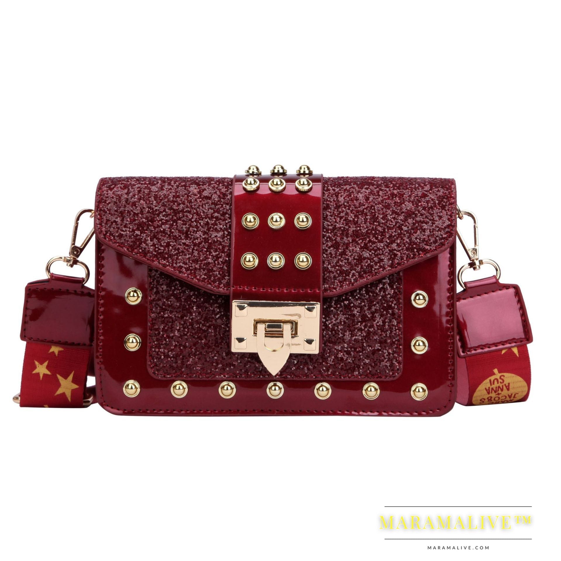 Women's Stylish Vintage Studded Handbag