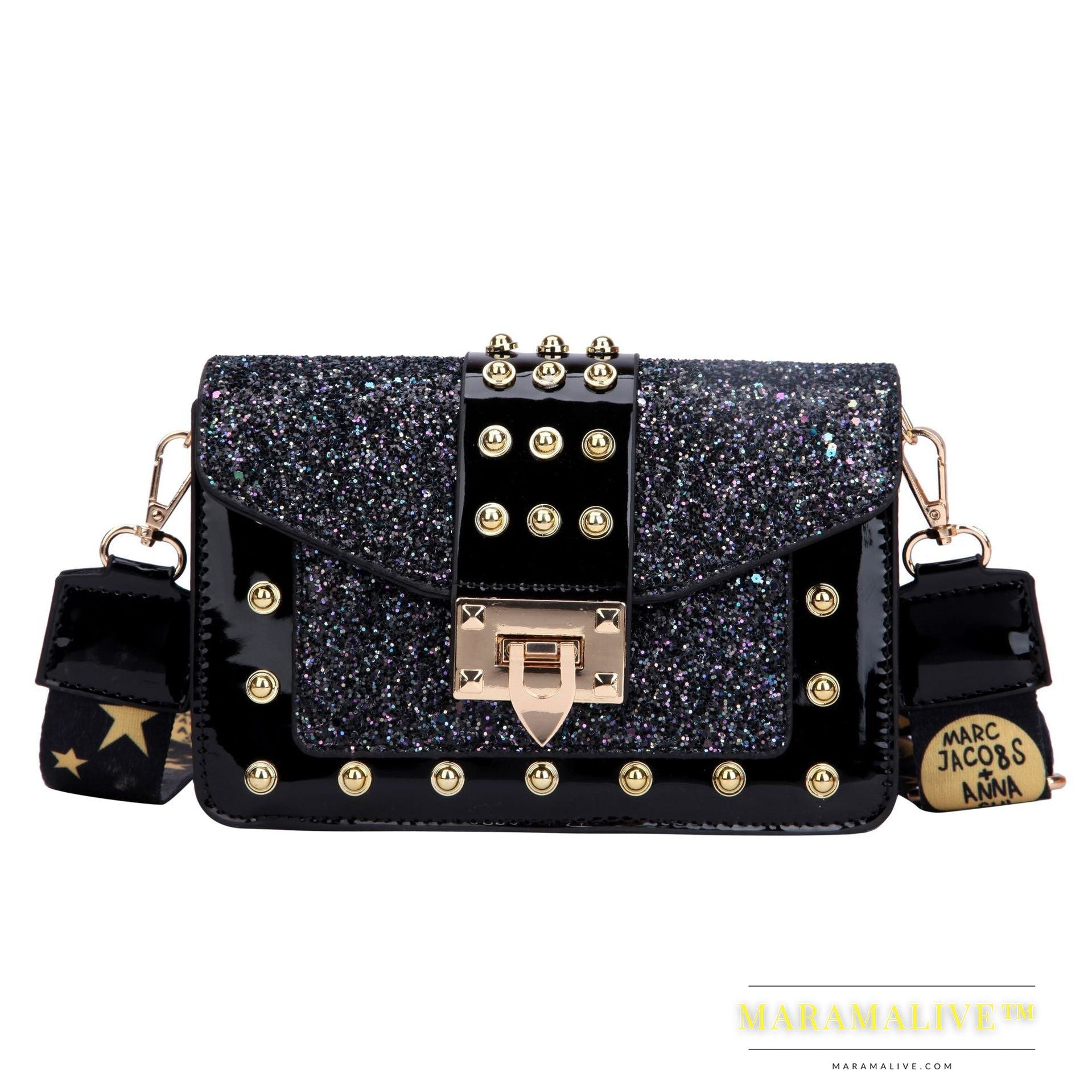 Women's Stylish Vintage Studded Handbag