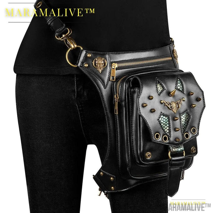 Women's Vegan-Friendly Steampunk Retro One Shoulder Messenger Bag