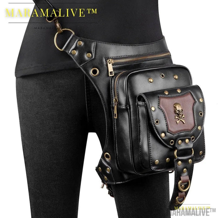 Women's Vegan-Friendly Steampunk Retro One Shoulder Messenger Bag