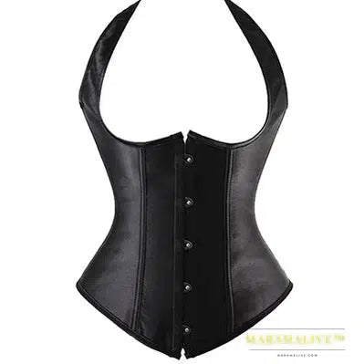 X New Steampunk Steel Boned Lace up Back Sexy Body Bustier Overbust Corset Women Waist Cincher Corsets Black Plus Size S-6XL