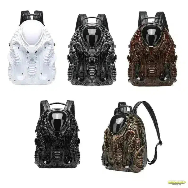 Xenomorph Shaped Backpack for Women Man Halloween Backpack Cool Pre alien Handbag Novelty Backpack Casual Daypacks