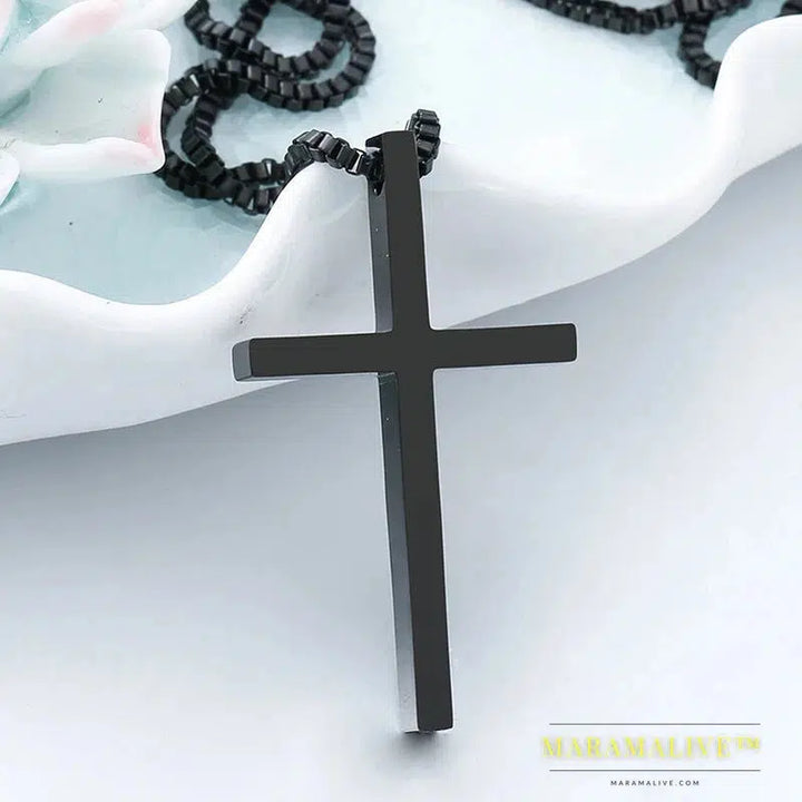 new fashion Gothic Style Cross Pendant For Man And Woman Stainless Steel Personality Charm Jewelry