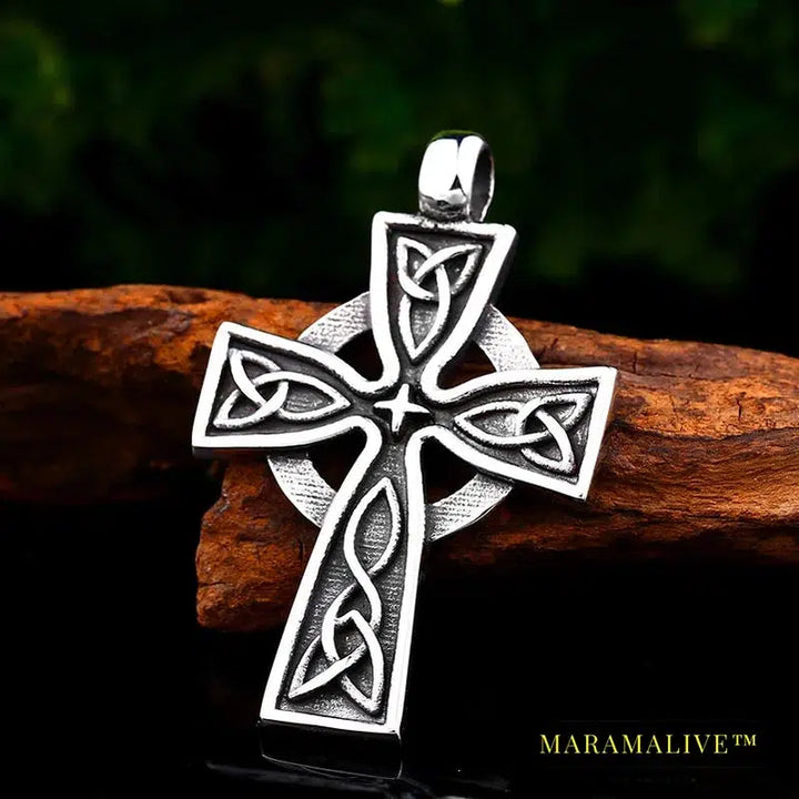 stainless high quality viking Pattern cross pendant necklacet for Men Amulet scandinavian fashion Jewelry