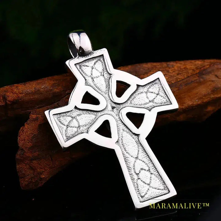 stainless high quality viking Pattern cross pendant necklacet for Men Amulet scandinavian fashion Jewelry